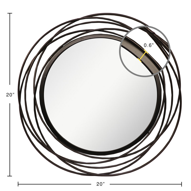 Wrought Studio Circle Mirror Wayfair